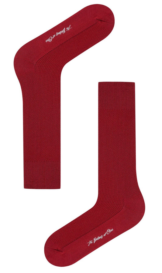 OTAA burgundy textured socks